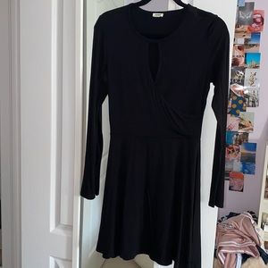 Garage back dress with front detailing